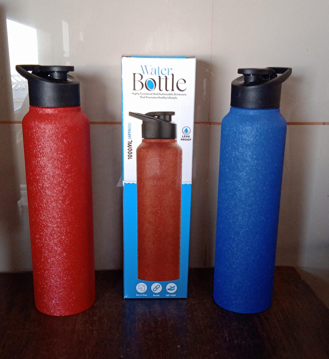 Stainless Steel Water Bottle, Fridge Water Bottle (1000ML / Mix Colour / 1 Pc) Stainless Steel Water Bottle, Fridge Water Bottle (1000ML / Mix Colour / 1 Pc)